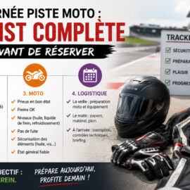 La cheklist complète avant une journée de roulage